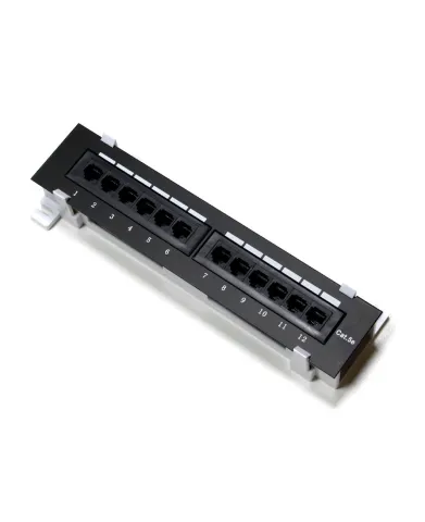 Патч-панель настенная MINI, UTP, 10", 12 портов RJ45, cat.5е, 1U, Dual Type