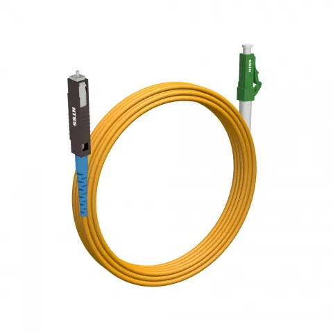Шнур оптический NTSS spc MU/UPC-LC/APC 9/125 2.0мм 10м LSZH (патч-корд)