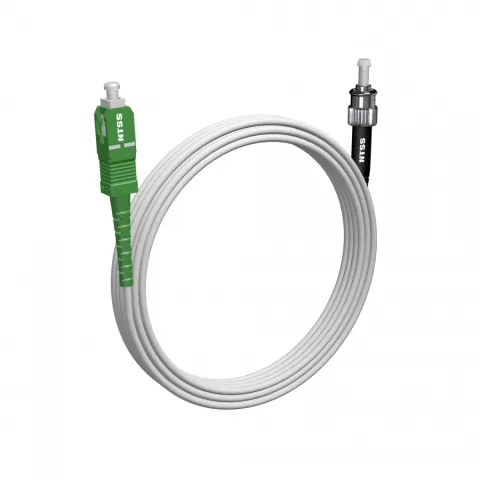 Шнур оптический NTSS spc SC/APC-ST/UPC 9/125 G.657A1 3.0мм 10м LSZH (патч-корд)