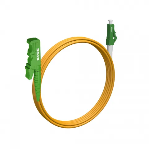 Шнур оптический NTSS spc E2000/APC-LC/APC 9/125 3.0мм 3м LSZH (патч-корд)
