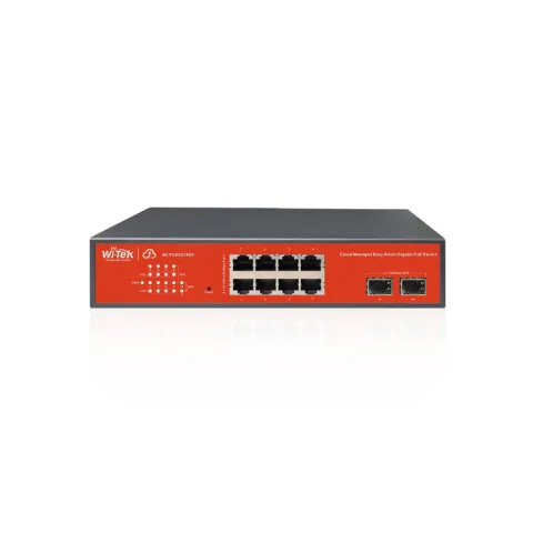 WI-PCES310GF Настраиваемый коммутатор 8 PoE порта GE + 2 SFP Wi-Tek