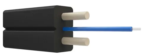Кабель оптический FTTH, 1 волокно, G657A1, стеклопруток, без дополнительного несущего элемента