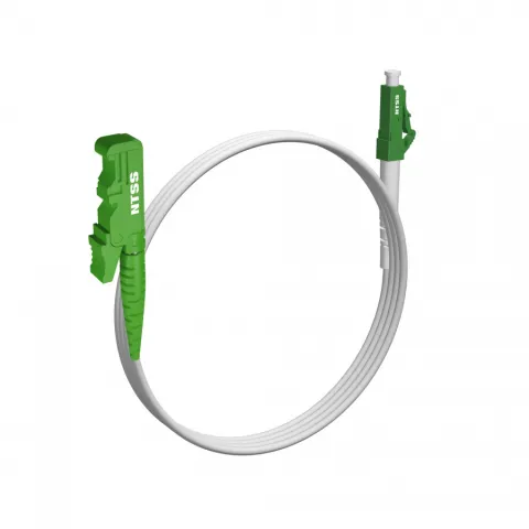 Шнур оптический NTSS spc E2000/APC-LC/APC 9/125 G.657A1 3.0мм 1м LSZH (патч-корд)