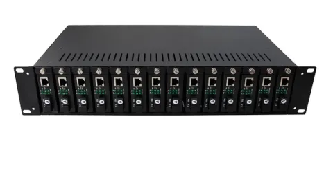 FT-CHASSIS-14-2 шасси для медиаконвертеров, 14 слотов, 2 блока питания