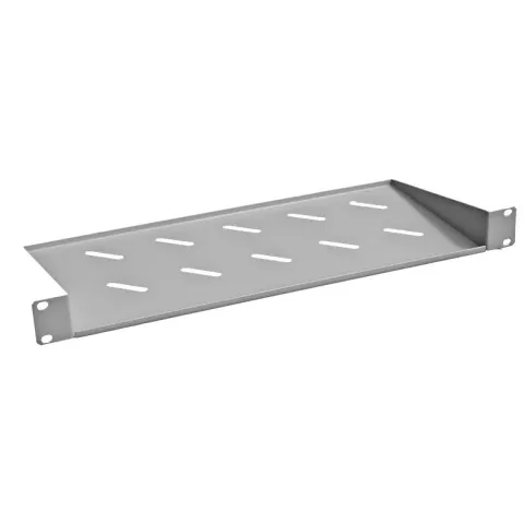 Полка консольная 19", 1U, глубина 250мм, серая