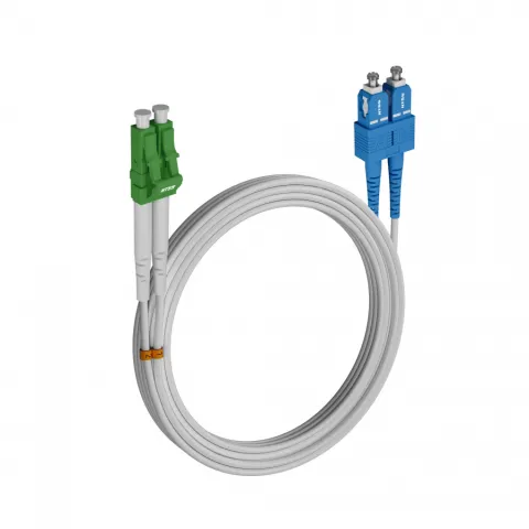 Шнур оптический NTSS dpc LC/APC-SC/UPC 9/125 G.657A1 2.0мм 15м LSZH (патч-корд)