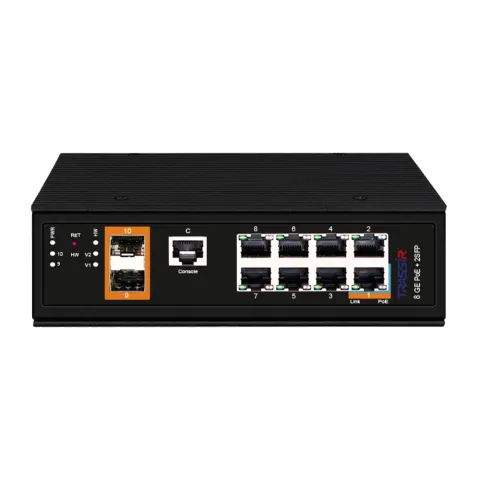 TR-NS25102S-300-8POE Управляемый PoE-коммутатор с 8 портами TRASSIR
