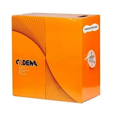 Кабель CADENA U/UTP, 4 пары, Кат. 5е, медь, внутренний, оранжевый, LSZH, 305 м