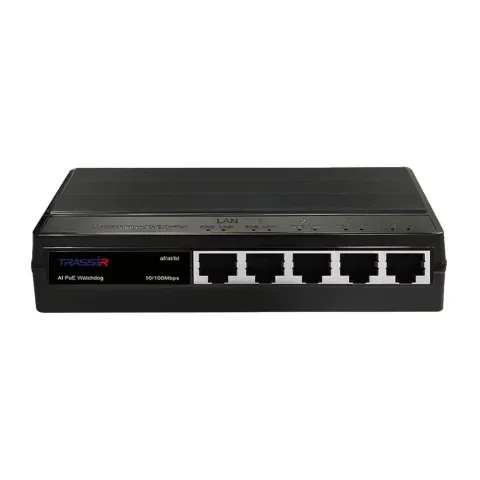 TR-NS1105-60-4POE Неуправляемый коммутатор с 4 портами TRASSIR