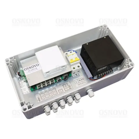 SW-60812/W Уличный PoE коммутатор на 11 портов OSNOVO