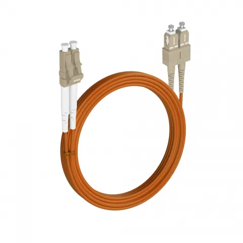 Шнур оптический NTSS dpc LC/UPC-SC/UPC 62.5/125 3.0мм 25м LSZH (патч-корд)