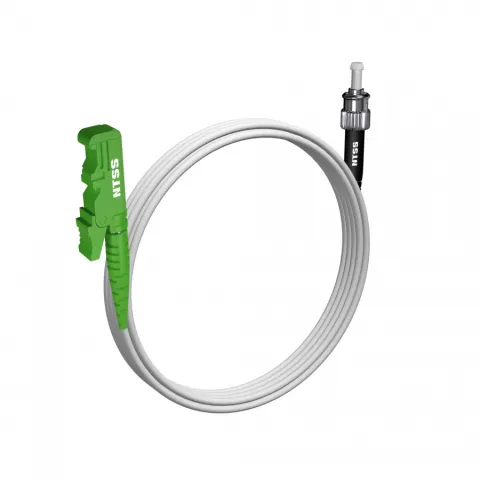 Шнур оптический NTSS spc E2000/APC-ST/UPC 9/125 G.657A1 3.0мм 4м LSZH (патч-корд)