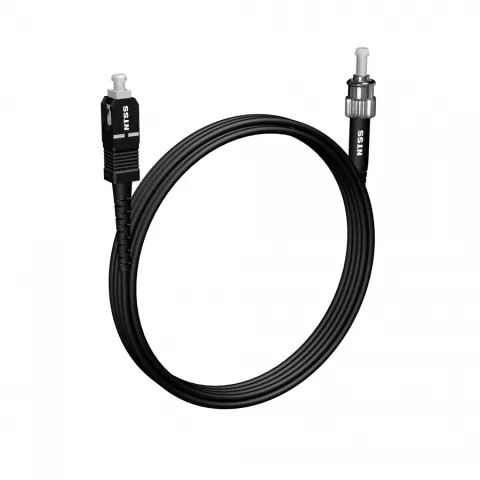 Шнур оптический NTSS spc SC/APC-ST/UPC 9/125 3.0мм 3м черный LSZH (патч-корд)