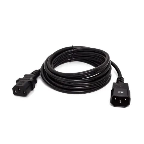 Шнур питания NTSS для БРП IEC 60320 C13 – IEC 60320 C14, 3х1.0, 3 м, ГОСТ